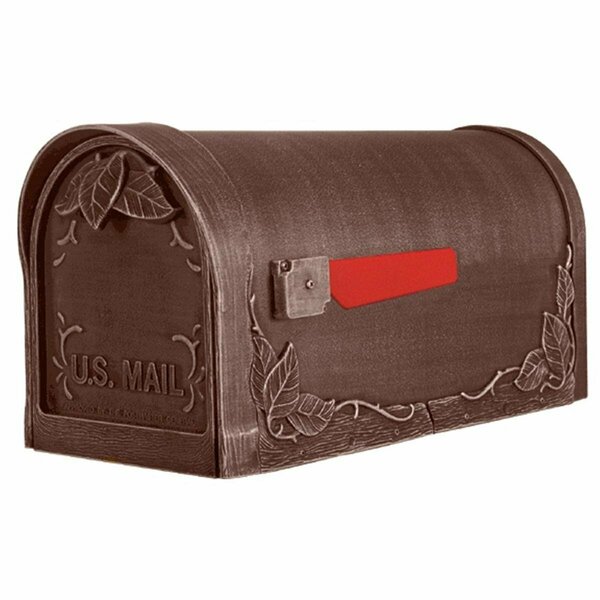 Floral Curbside Mailbox-Copper SCF-1003-CP